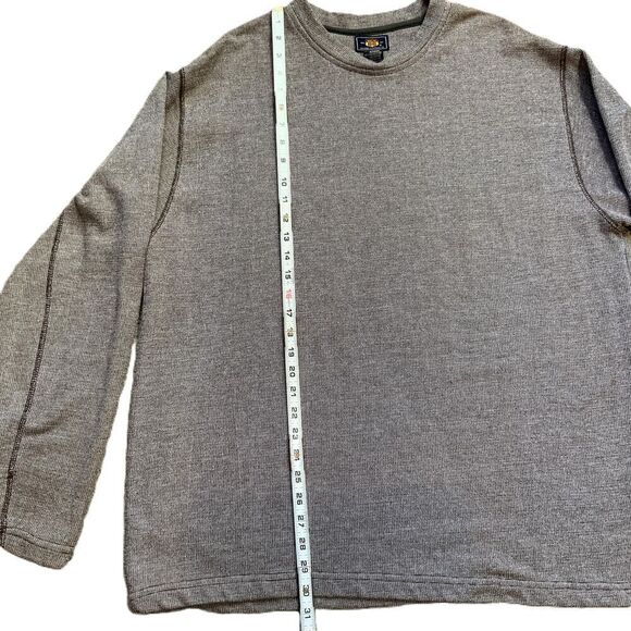 Route 66 Brown Long Sleeve Crew Neck Sweater Grandpa Core Preppy Academia Large - Picture 7 of 10